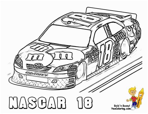 nascar coloring pages printable  boys