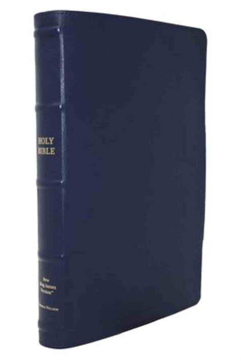 Nkjv Thinline Reference Bible Large Print Blue Premier