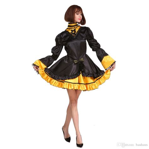 New Arrival Vintage French Maid Sissy Girl Maid Black