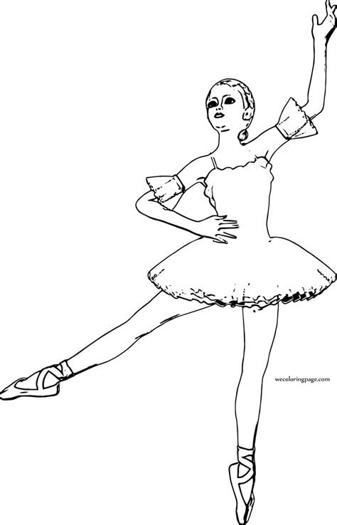 ballerina girl dance coloring page wecoloringpagecom