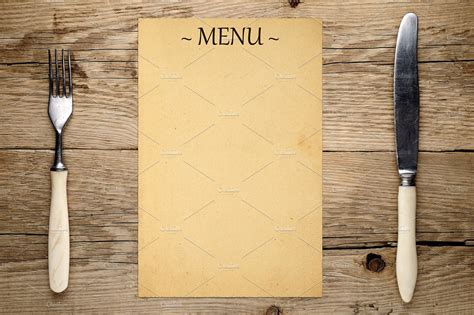 printable menu card template