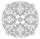 Christmas Coloring Mandala Mandalas Pages Dover Book Publications Printable Adult 3d Designs Holiday Wreaths Drawing Sheets Kerst Doverpublications Books sketch template