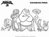 Panda Fu Kung Coloring Printable Pages Colouring Tigress Characters Sheets Po Kids Printables Choose Board sketch template
