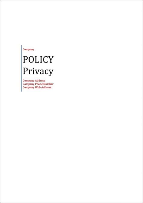 privacy policy template     risk