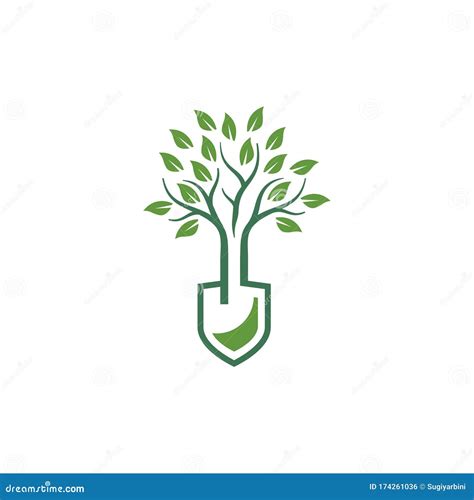 tree landscaping logo vector stock vector illustration  natural logo