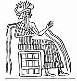 Mesopotamia Enki God Mesopotamian Drawing Sumerian Ancient Heaven Deities Spirits Stairway Abzu Enlil Gods Beliefs Water Anu Wind Getdrawings Annunaki sketch template