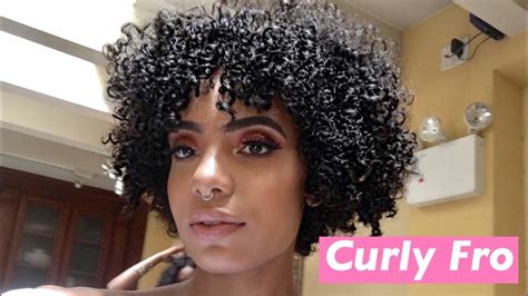 How To Defined Curly Afro Natural Hair Routine Youtube