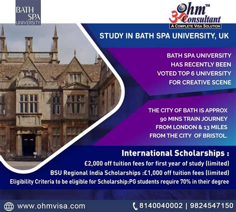 study  bath spa university uk internation ohm consultant