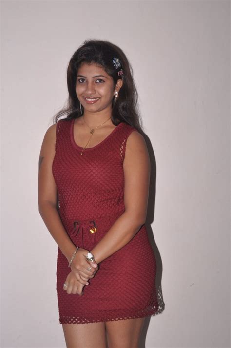 Actress Geethanjali Thasya Hot Pics In Red Dress New