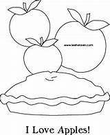Pie Coloring Apple Apples Pages Sheet Leehansen Adult Thanksgiving Link Open Click Harvest Colouring sketch template