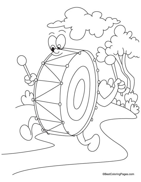 drum coloring page   drum coloring page  kids