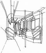 Subway Drawing Car Getdrawings Nyc Interior sketch template