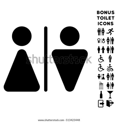 wc persons icon bonus male lady stock vector royalty free 513423448