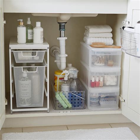 bathroom  sink starter kit  container store