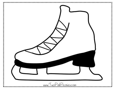 ice skate template printable