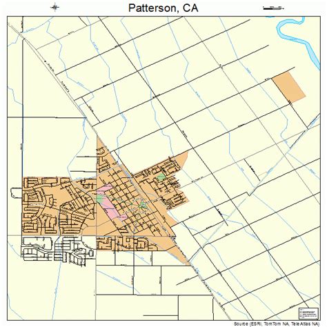 patterson california street map