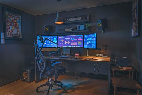 pc desk setup