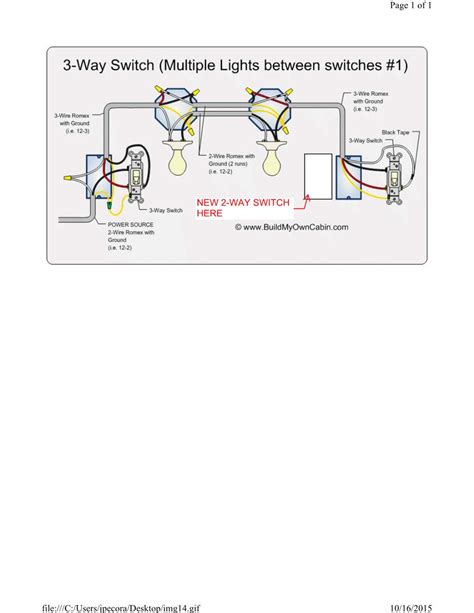 diagram   switch wiring diagram multiple pole light mydiagramonline