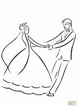 Baile Tanz Novios Hochzeitspaar Ballo Casados Kolorowanki Erster Taniec Pierwszy Weselny Recién Malvorlagen Wesele Recien Sposa Drukuj sketch template