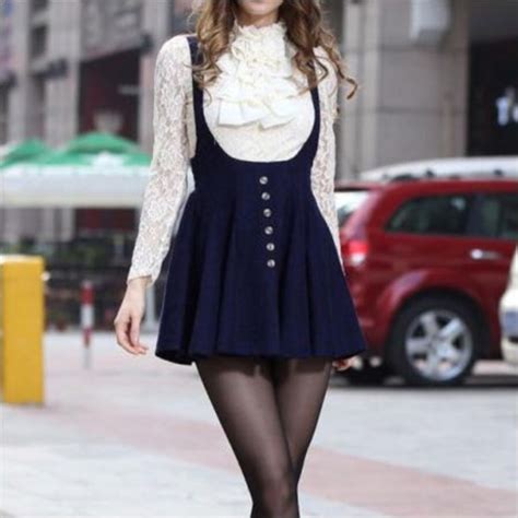 skirt button up skirt cute cute dress japanese fashion