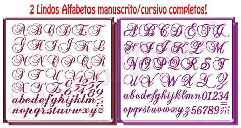 pacote alfabetos manuscrito completo matriz bordado elo pipoca virtual cffe