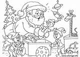 Coloriage Lutins Pere Cadeaux Natale Colorare Weihnachtsmann Babbo Papai Malvorlage Disegno Elfi Papa Elves Elfos Ausmalbilder Ausdrucken Claus Abbildung Herunterladen sketch template