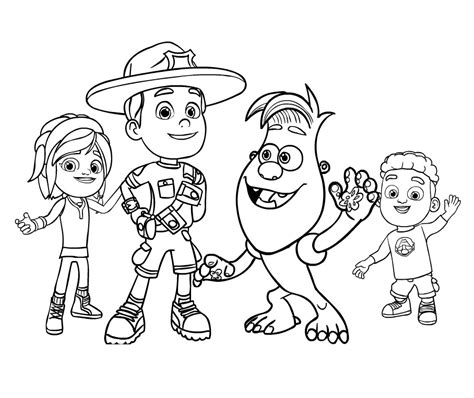 ranger rob coloring pages  printable coloring pages  kids