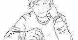 Sheeran Ed Coloring Pages sketch template