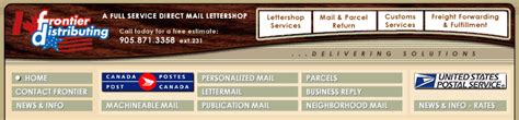 lettermail rates frontier distributing direct mail lettershop
