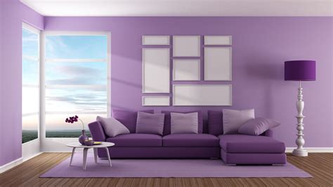 wallpaper living room sofa purple style  uhd  picture image