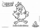 Coloring Pages Chicken Color Dottie Lottie Print Printable Thumbnails Fun Getcolorings Chick sketch template