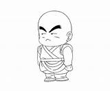 Krillin Coloring Pages Random sketch template