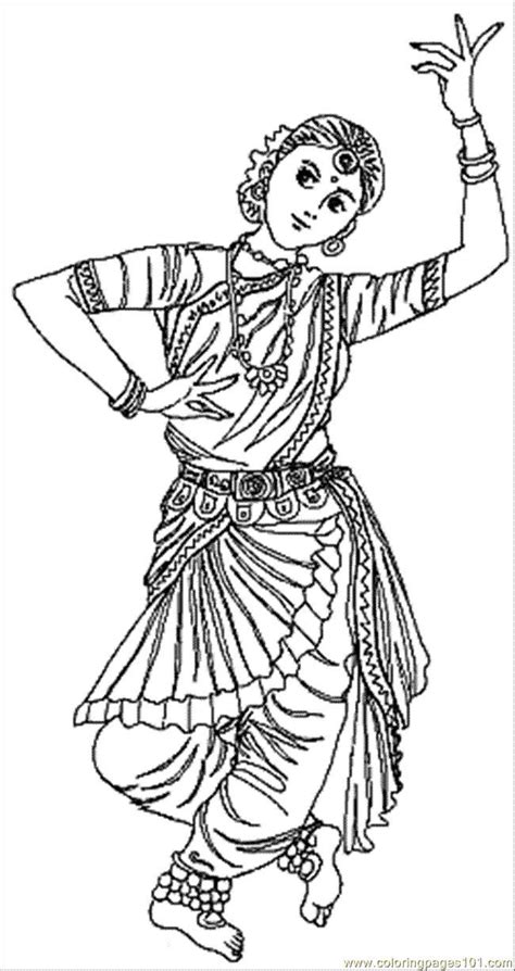 beautiful indian dancer coloring book art dance coloring pages