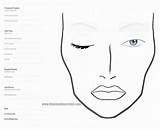 Face Makeup Charts Template Mac Blank Chart Make Artist Sheets Practice Templates Gesicht Sketch Print Search Para Eye Pdf Male sketch template
