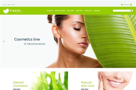 beauty products website template  cosmetics store motocms