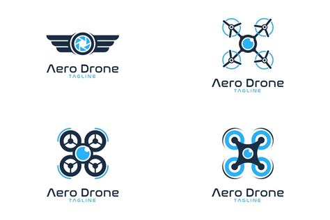 drone logo bundle  creative illustrator templates creative market