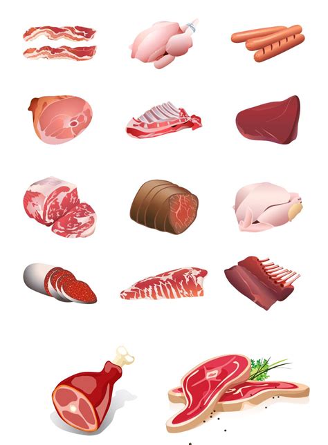 fresh meat food illustrations flower illustration fresh meat
