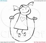 Girl Stick Rope Hair Jumping Coloring Pages Jump Illustration Pig Happy Her Clipart Drawing Tails Charley Franzwa Node Paintingvalley Coloringtop sketch template