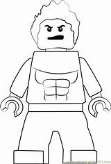 Lego Coloring Pages Hulk Hulkling Kids Coloringpages101 sketch template