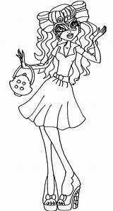 Monster High Coloring Pages Operetta Colouring Kids Printable sketch template