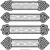 Celtic Knot Bookmarks Visit sketch template