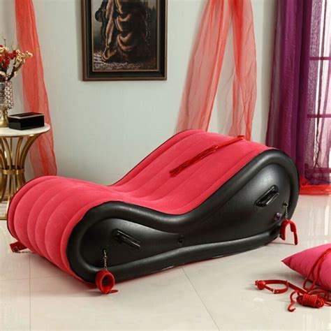 Sex Bed Inflatable Pillow Sofa Chair Adult Furniture Cuffs Cushion For