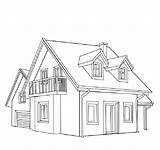 Coloring Pages House Kids sketch template