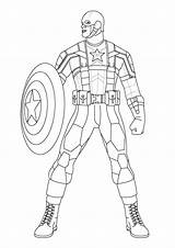 Capitan América Capitán Atrevido A4 sketch template