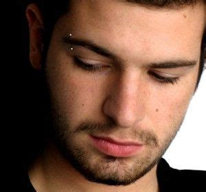 horizontal eyebrow piercing  men piercings ideas