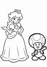 Coloring Toad Luigi Yoshi Brothers sketch template