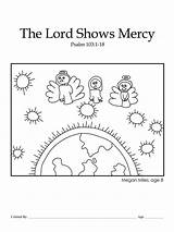 Psalm Mercy sketch template