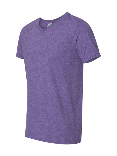 Gildan Softstyle V Neck T Shirt 64v00 2xl Heather Purple For Sale