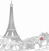 Colorir Ausmalbilder Colouring Parigi Eiffel Torre Disegni Sketches Tutorials Mindfulness Malvorlagen sketch template