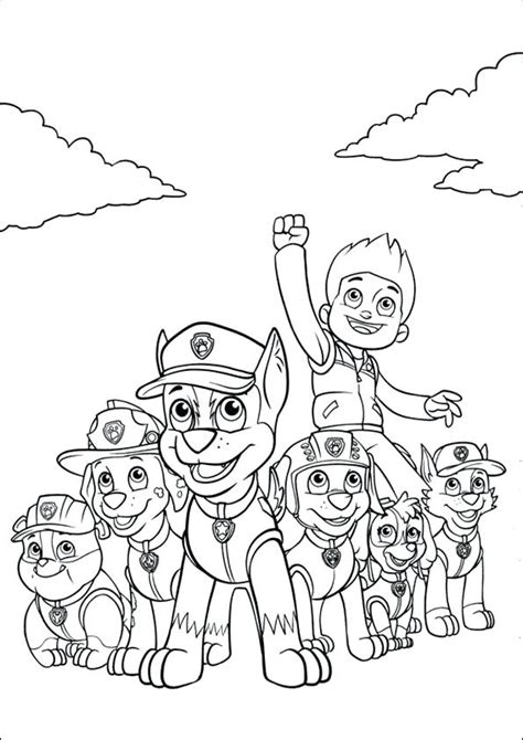 christmas paw patrol coloring pages  getdrawings